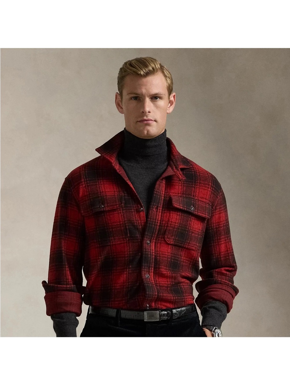 NEW NWT Polo Ralph Lauren Holiday Plaid Cotton Flannel Shirt - Size S
